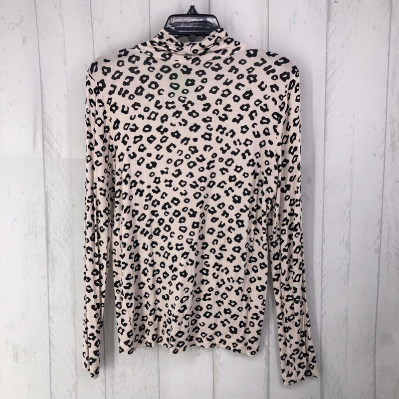 M Animal print t-neck l/s top