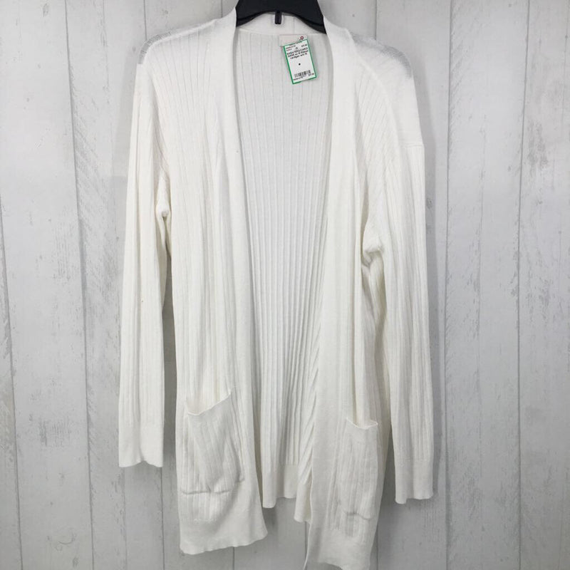 M Ribbed cardigan