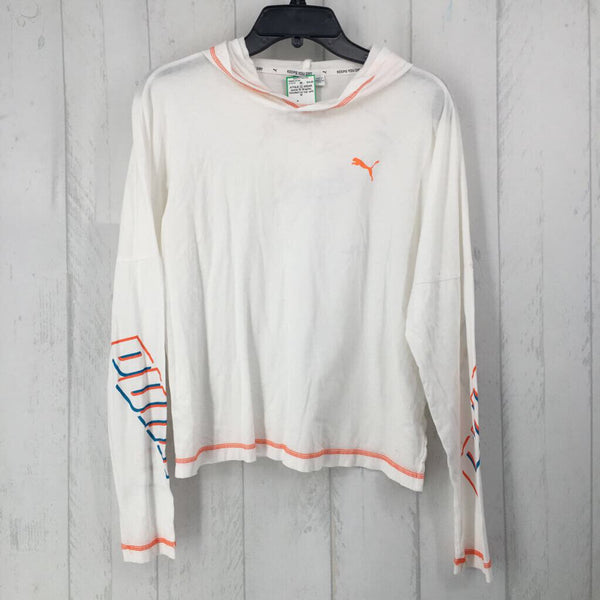 M Graphic hooded l/s top