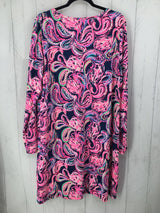 R98 XXL Paisley print l/s dress