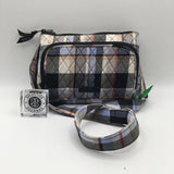 Quilted plaid crossbody