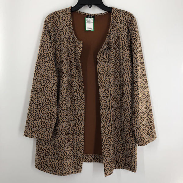 L Animal print cardigan