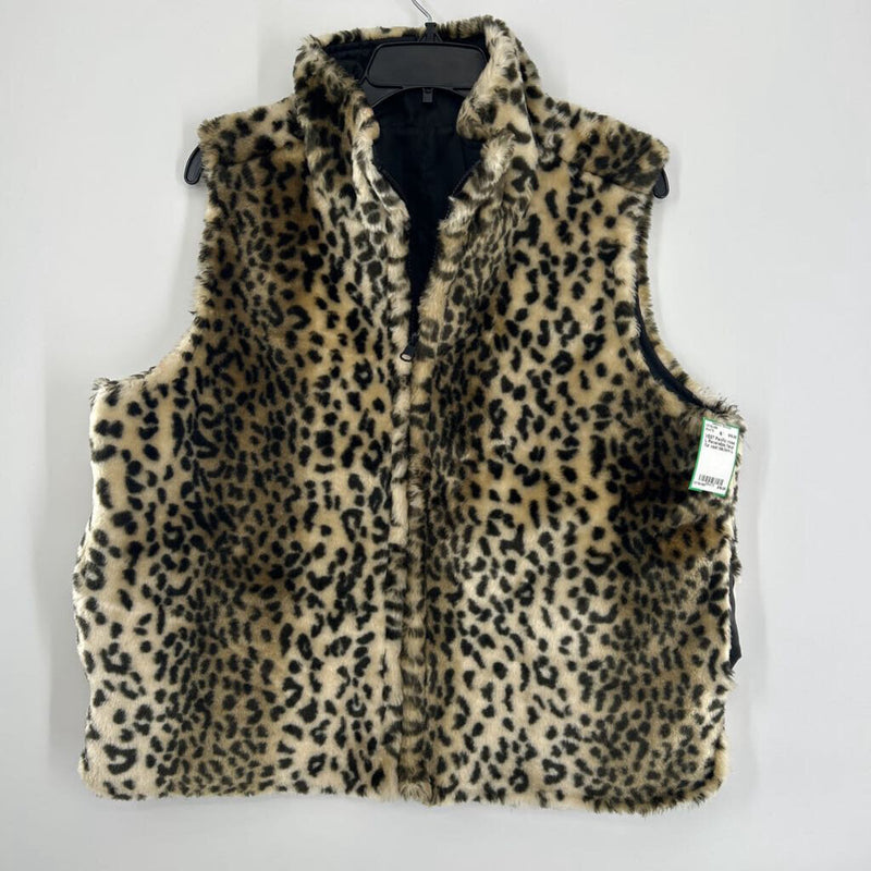 L Reversible faux fur vest