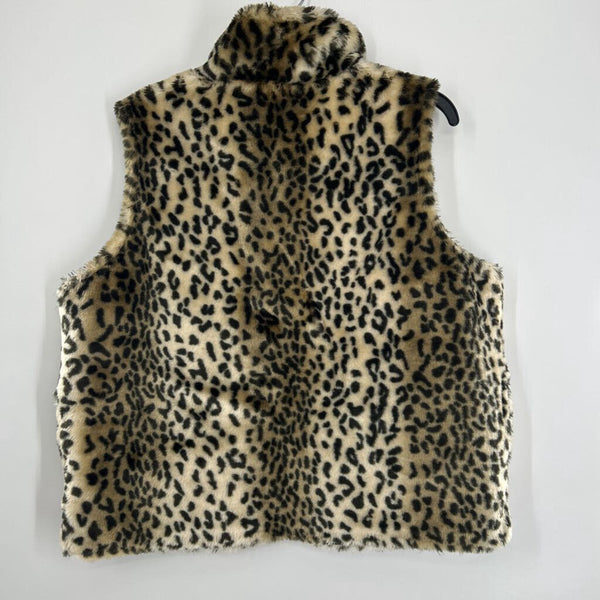 L Reversible faux fur vest