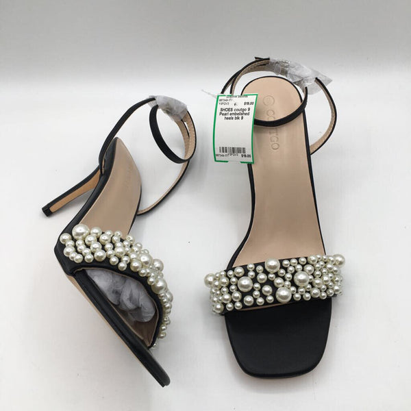 9 Pearl embelished heels