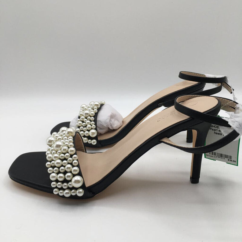 9 Pearl embelished heels