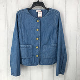 M Quiled denim jacket