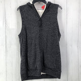 M Faux fur lined hooded vest