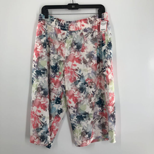 XL Pull on flo print crop pant