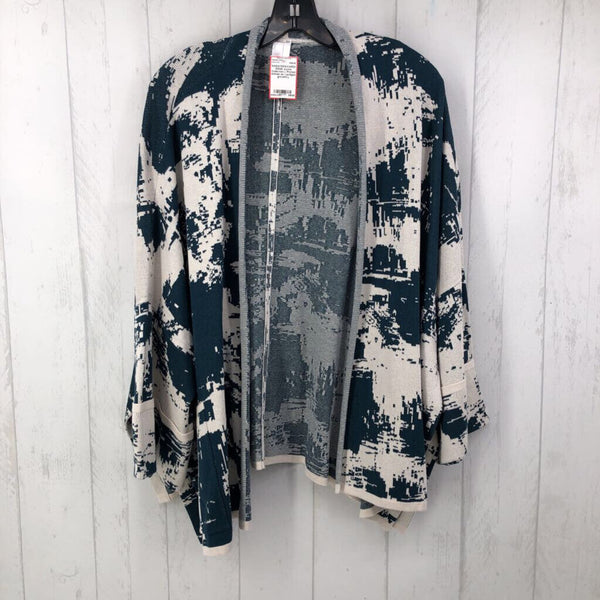 L Printed dolman slv cardigan