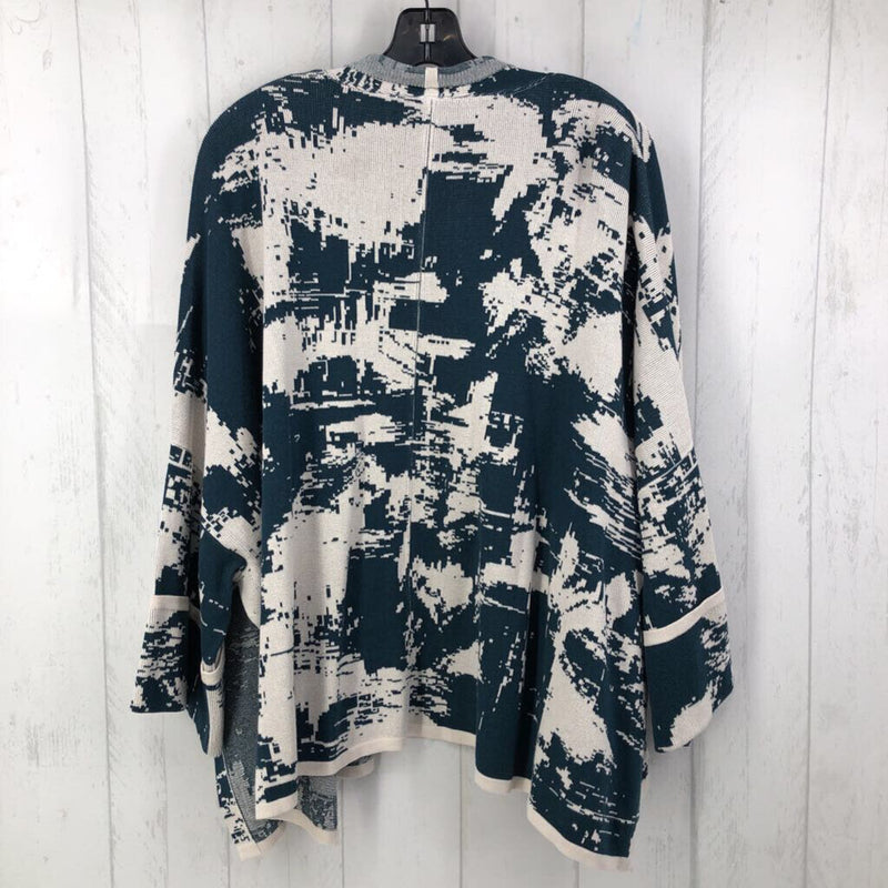 L Printed dolman slv cardigan