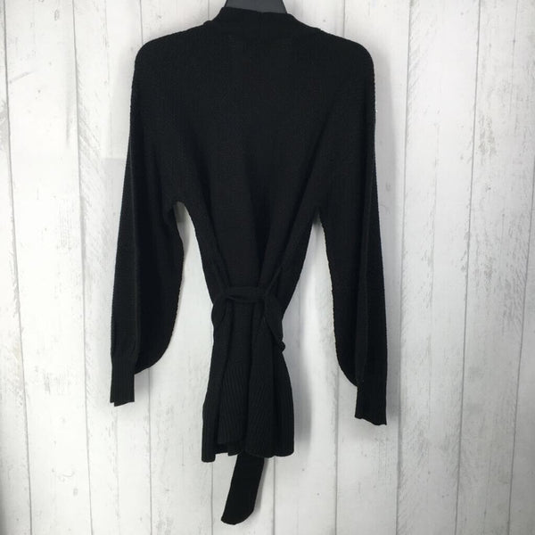 XS Pearl embelished belted sweater