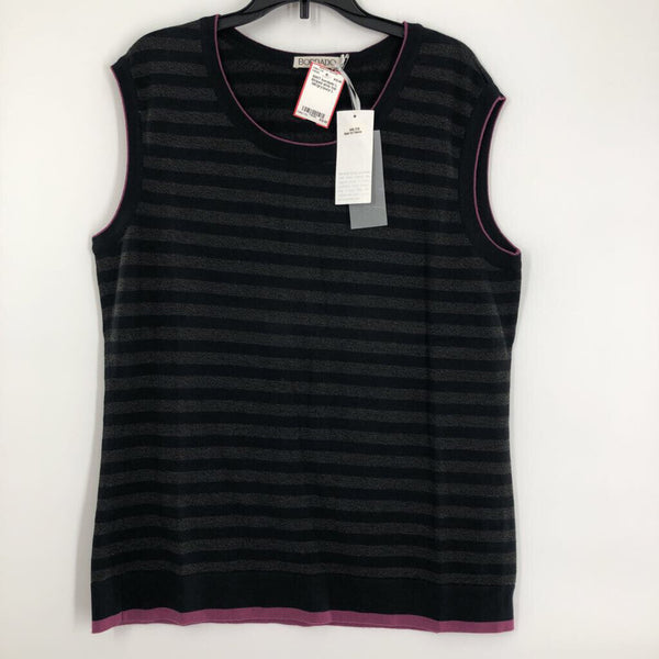 L Striped slvls top