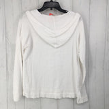 XS Gauzy hooded l/s top