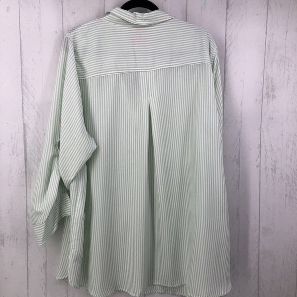 3X Striped button down l/s top