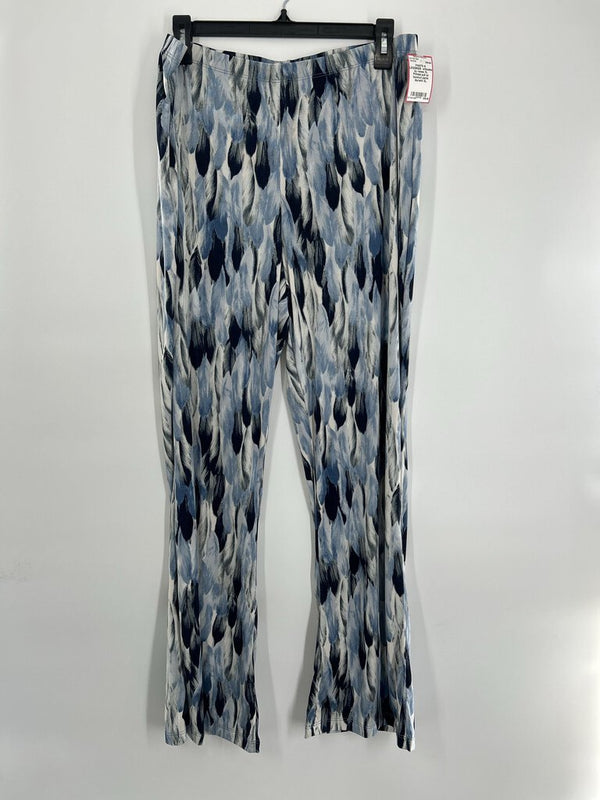 XL Printed pull on bootcut pants