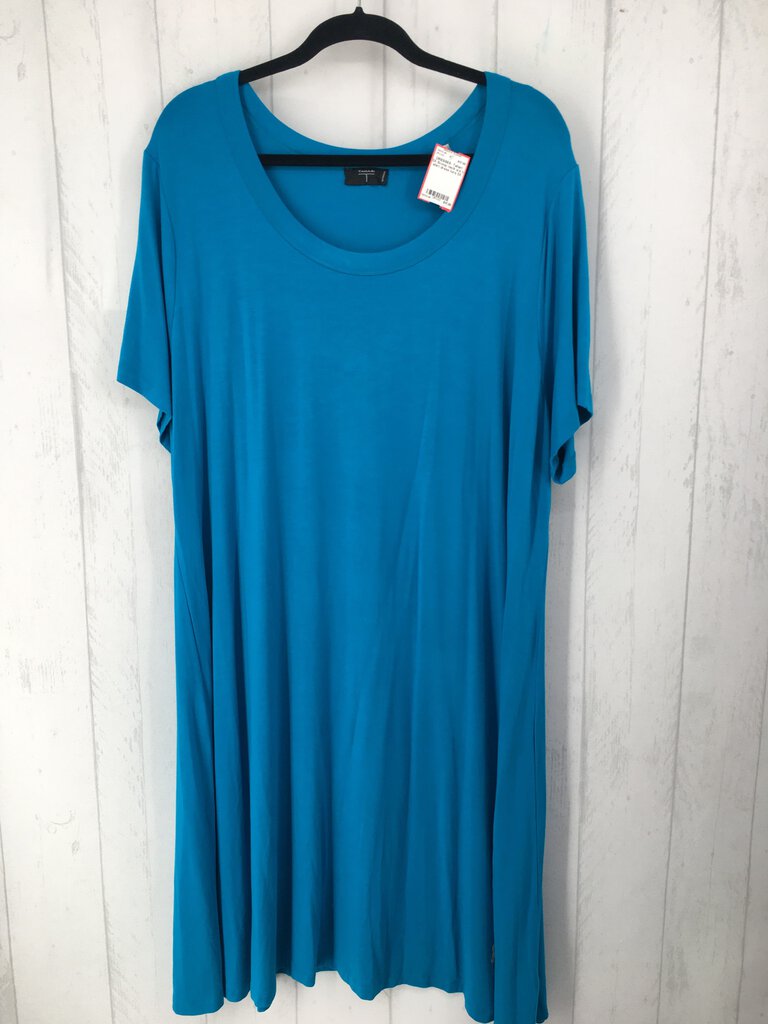 3X Scoop neck s/s t-shirt dress