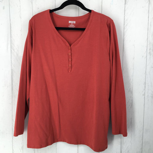 2X Quarter button l/s top