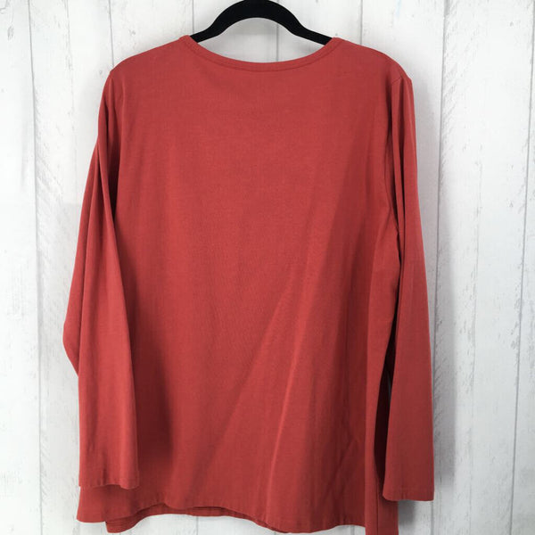 2X Quarter button l/s top