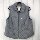 2X Plaid quilted vest