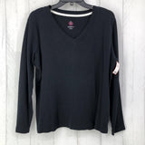 L V-neck l/s tee