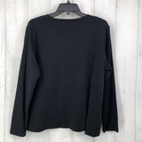 L V-neck l/s tee