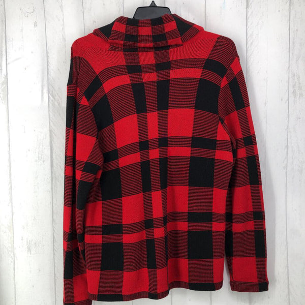 R89 XL Plaid buttoned sweater