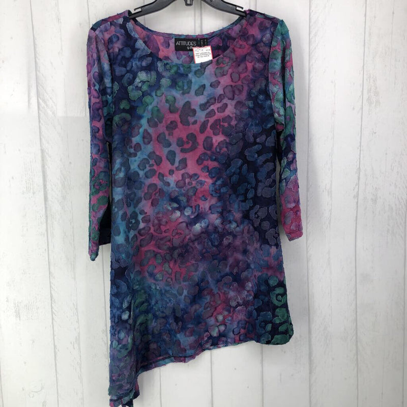 M Printed 3/4 slv top