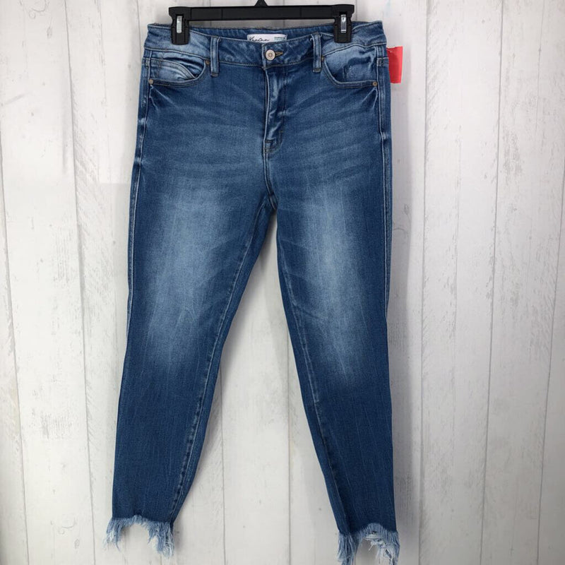 29 frayed hem jeans