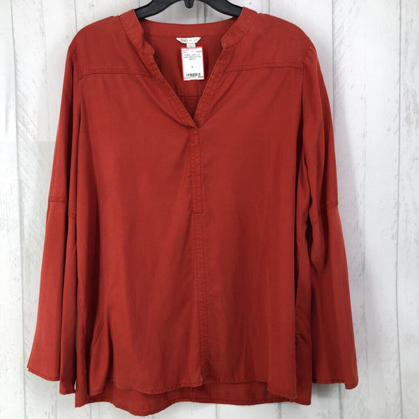 L V-neck flare slv top