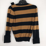 XS Striped bow detail sweater