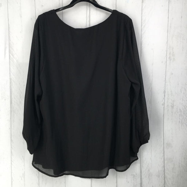 R49 1X blouse w/necklace l/s