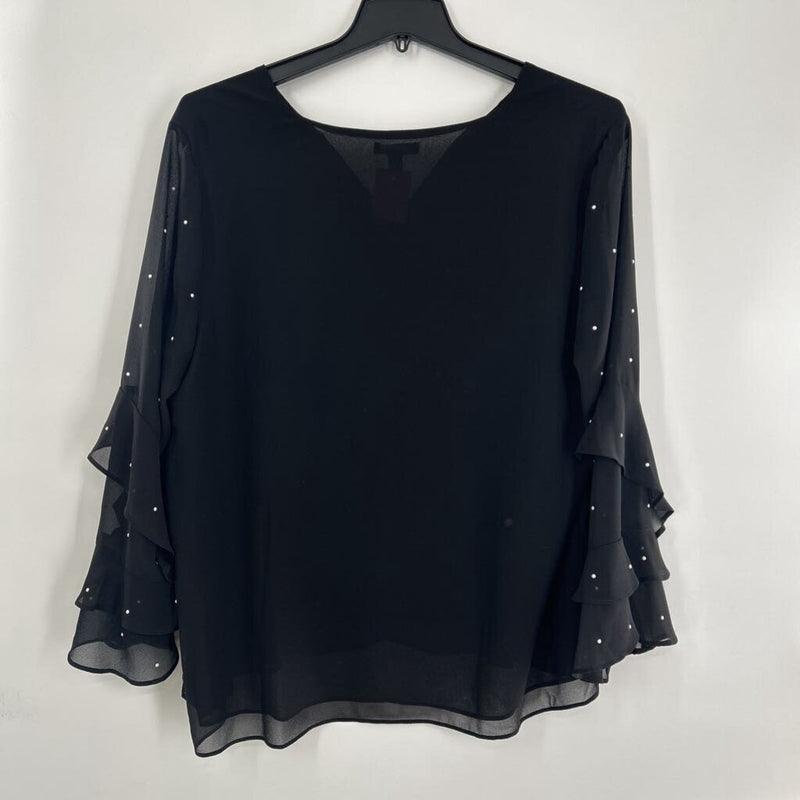 XL Semi-sheer w/pearls top