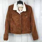 M Faux fur lined corduroy jacket