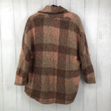 M Plaid cardigan