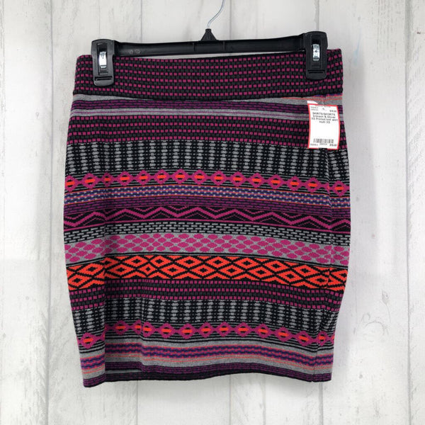 XS Printed knit skirt