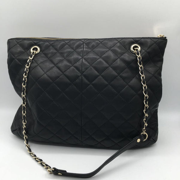 quilted chain strap shoulder bag