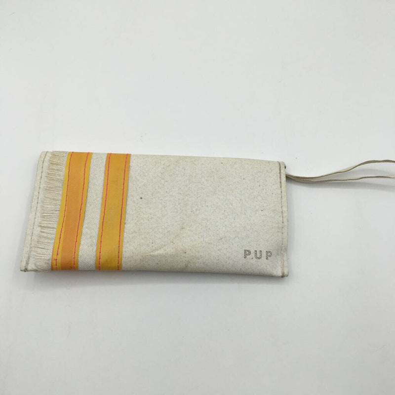 bi-fold stripe recycled wallet/wristlet