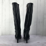 9 heel pointy toe knee high boots