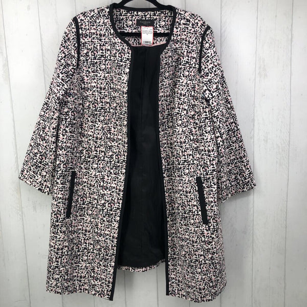 20 Open front long blazer