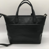 studded zip top tote w/ crossbody strap