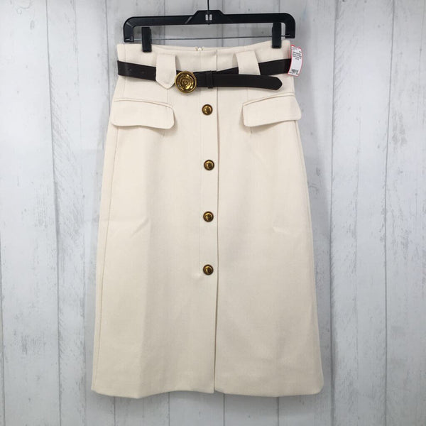 XS Belted button down skirt