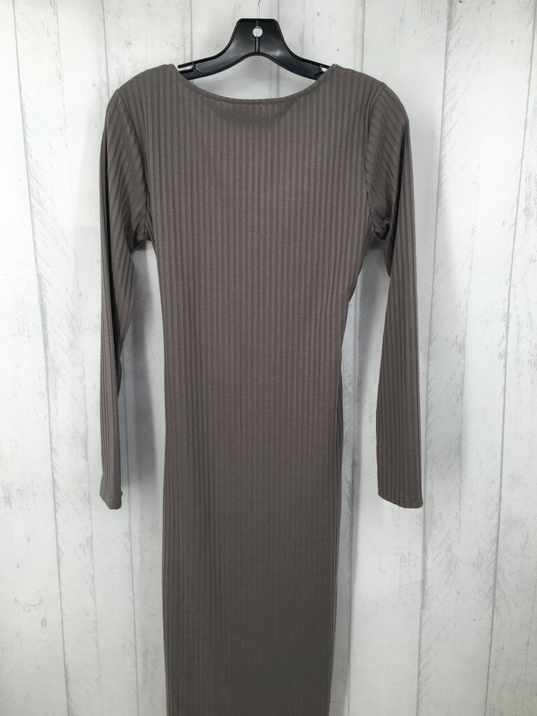 M Ribbed l/s dress