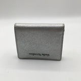 metallic bi-fold wallet