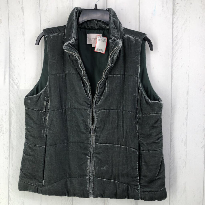 M velvet puffy vest