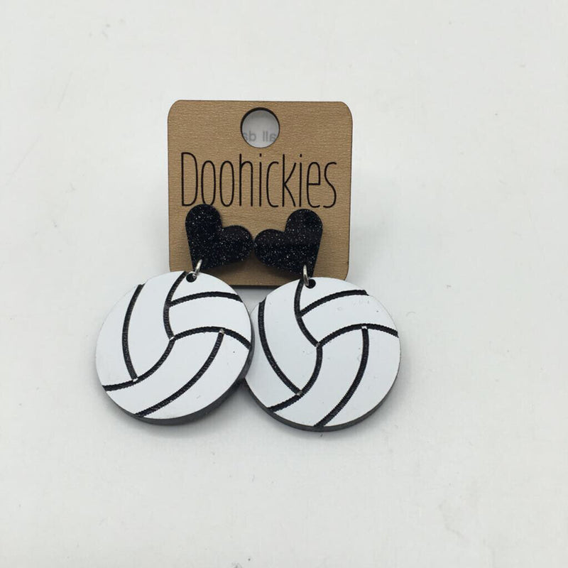 volleyball dangle earrings