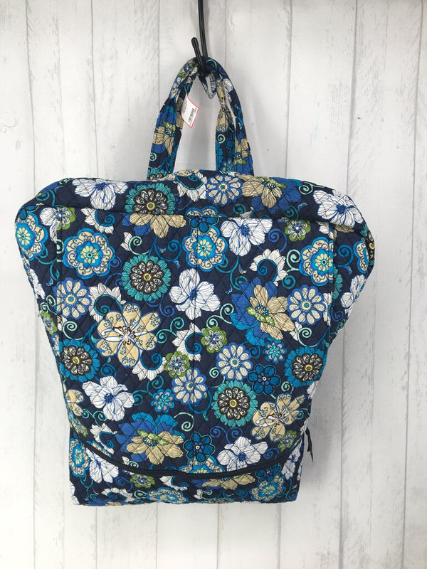 quilted floral garment bag