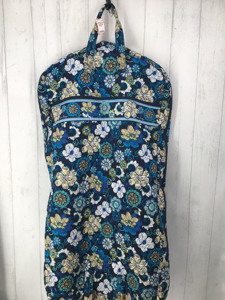 quilted floral garment bag