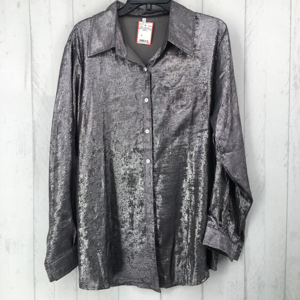 L Button down l/s top