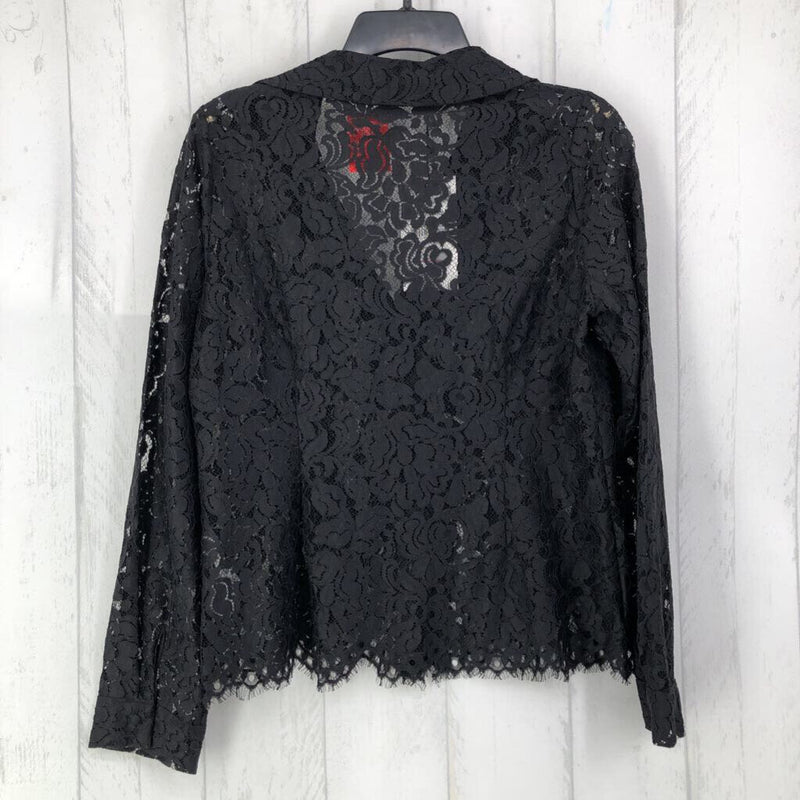 R25 XL Lace button down l/s top